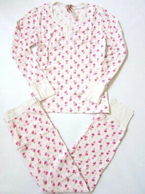 NWT Victoria's Secret Pink Floral Pajama Set MEDIUM